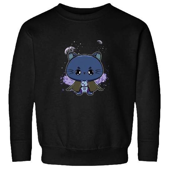Bear Pet black cats And Horror Teddy Bear Feline For Halloween Fans Sweatshirts