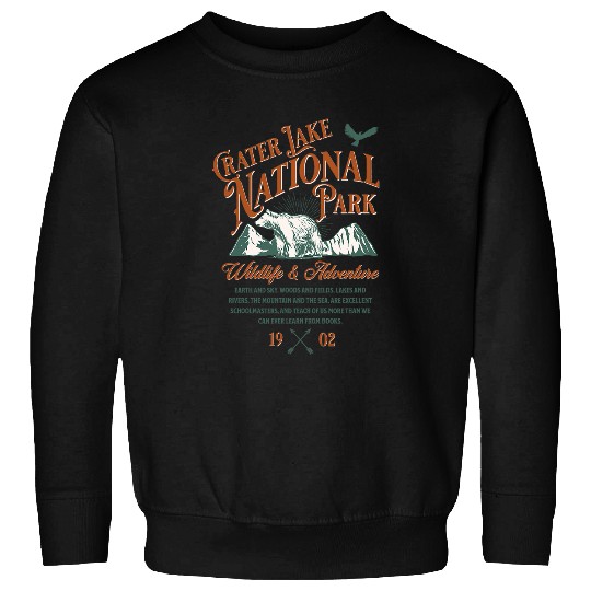 Crater Lake National Park Adventure Hiking Travel Souvenir Sweatshirts