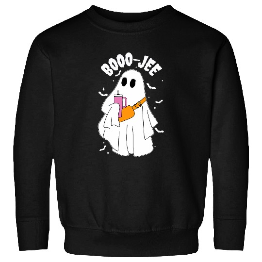 Coffee Fun Boo Jee Funny Halloween ghosts Coffee and Purse Sweatshirts