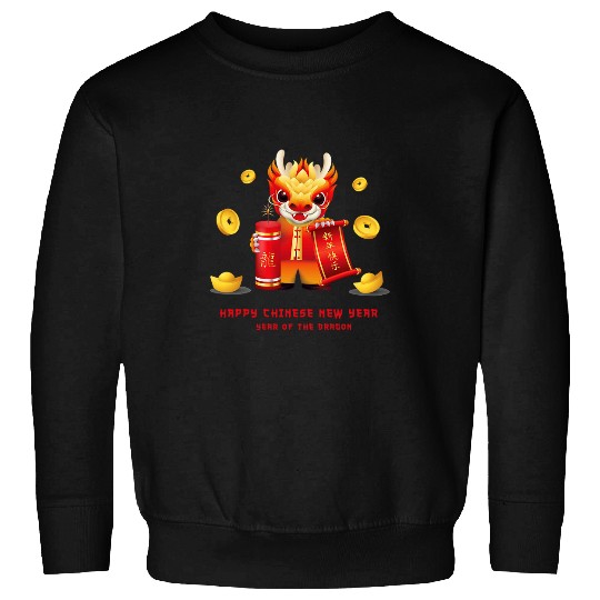 Dragon Pet Chinese Lunar New Year Year of the Dragon zodiac sign 3 8 Sweatshirts