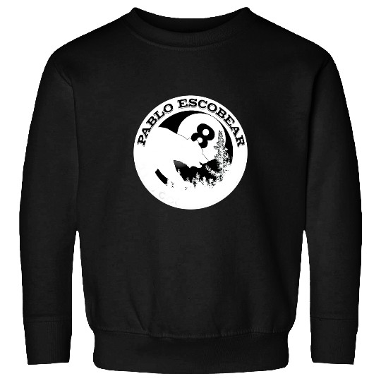 Bear Pet Black Bear Pablo Escobear In A Forest With 8 Ball Full Moon Sweatshirts