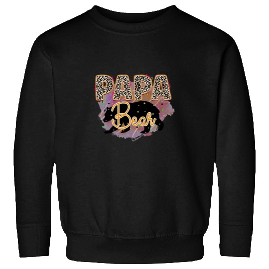 Bear Pet Papa Bear Fathers Day Gift for Dad Animal Print Cute Dad s Sweatshirts