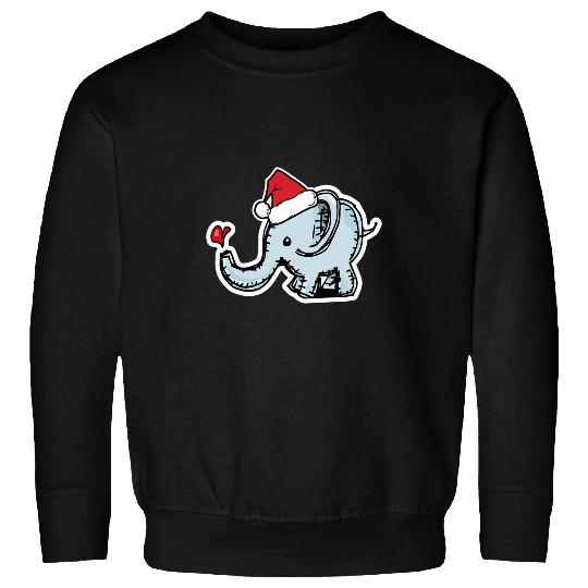 Elephant Pet This Is My Christmas Baby Elephant xmass Santa Lover T Sweatshirts