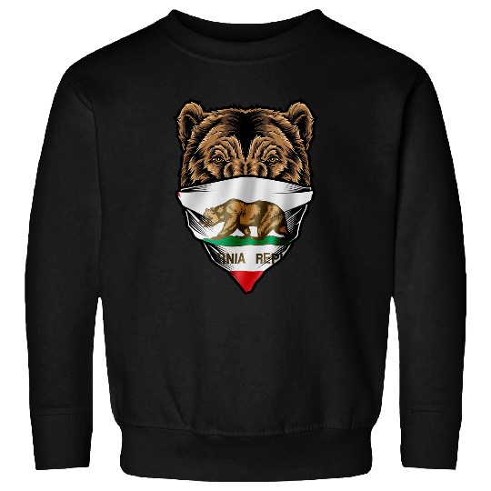 Bear Pet I Love californias Grizzly Bear State Flag SoCal West NorCal Sweatshirts