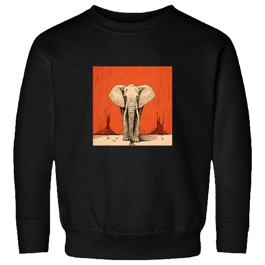 Elephant Pet vintages Retro Africa Environment Nature Elephant Cute Sweatshirts