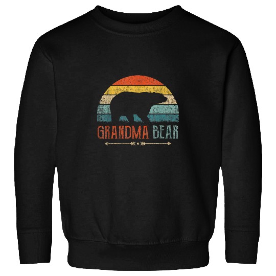 Bear Pet Grandma Bear vintages Retro Granny Grandmother Sweatshirts