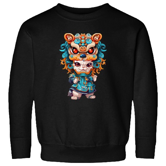 Lion Pet Lunar New Year Lion Dance Cat Sweatshirts