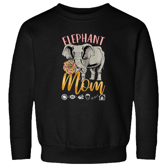 Elephant Pet mors day ts n girls mom elephant plus size Sweatshirts