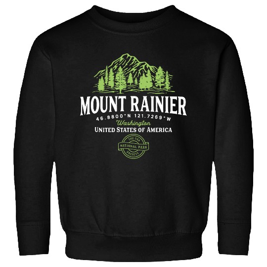 Hiking Washington Mount Rainier National Park Sweatshirts