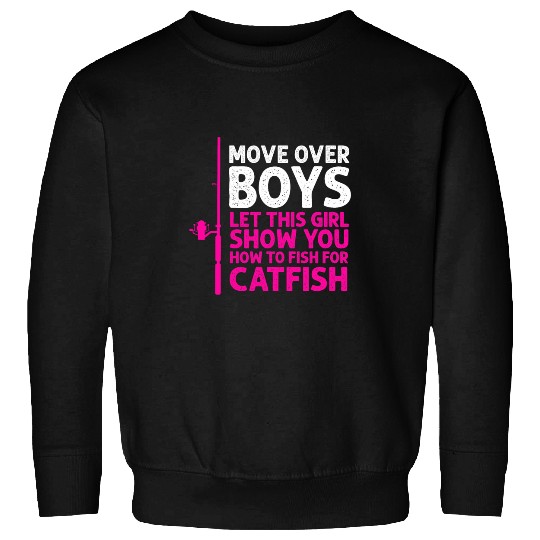 Catfish Fishing Fishing Girl Catfishing Sweatshirts