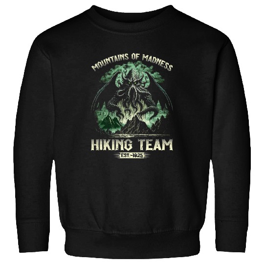 Cthulhu Mountains Of Madness Hiking Team Cosmic Horror Sweatshirts