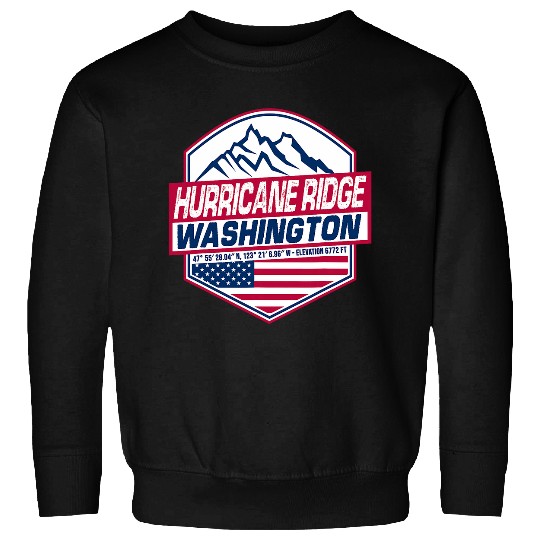 Hurricane Ridge Hiking Cycling Running Skiing Washington Sweatshirts