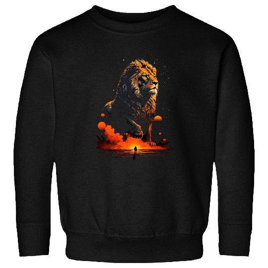 Lion Pet Powerful And Courageous Lion Great Lion 1 Sweatshirts