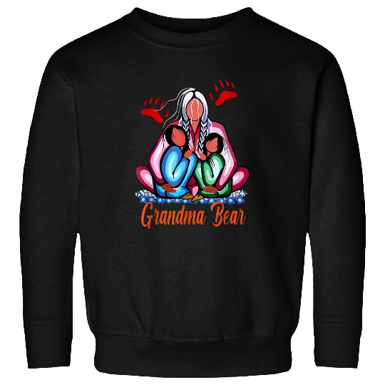 Bear Pet Grandma bear native american Sweatshirts