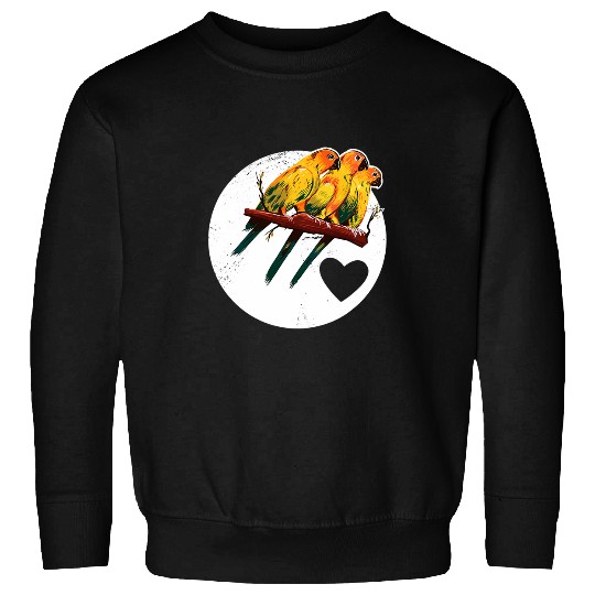 Bear Pet Cuddly Peach Head Bearing Parrot 2Heart Sweatshirts