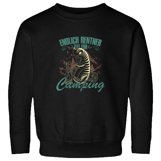 Camping outdoor hiking campfirecamper mountain marshmallow Sweatshirts