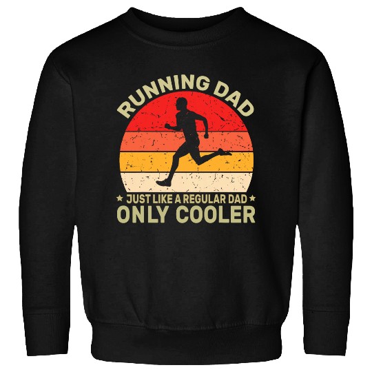 Mens Running Dad vintages Funny Marathon Runner Fathers Day 1 Sweatshirts