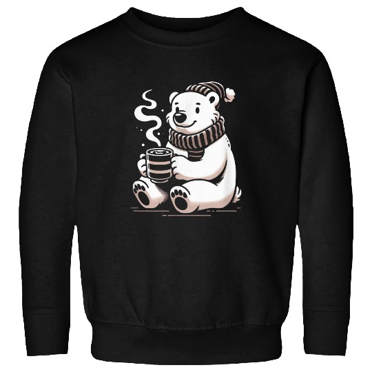 Bear Pet Cozy Polar Bear Hot Chocolate Sweatshirts
