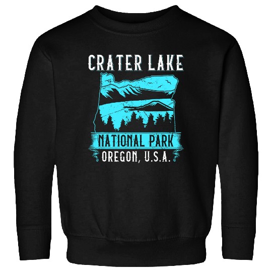 Crate Lake National Park Oregon USA Vacation Hiking Swimming Sweatshirts