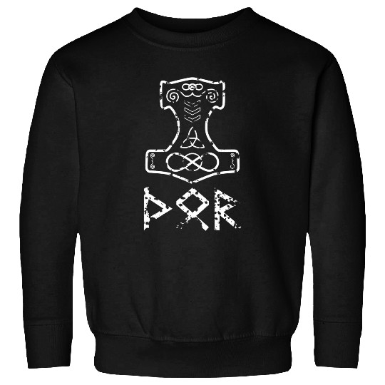 Mordic Viking Thor God of Thunder Hammer Celtic mythology Sweatshirts