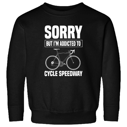 Cycle Speedway Biker Cyclist Bicycle Racer Oval Dirt Track Sweatshirts