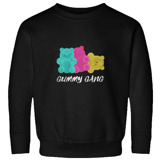 Bear Pet Boys Girls Distressed Gummy Bear Sweet Gummies Candy Lovers Sweatshirts