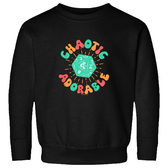 Dragon Pet Dungeons Dragons Chaotic Adorable Dragon Dice Youth Logo Sweatshirts