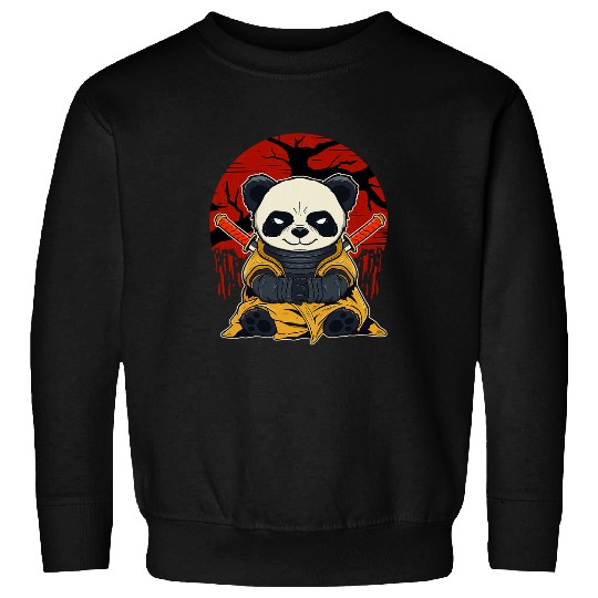 Panda Pet Japanese Warrior Samurai Panda Bear Japan Katana Sweatshirts
