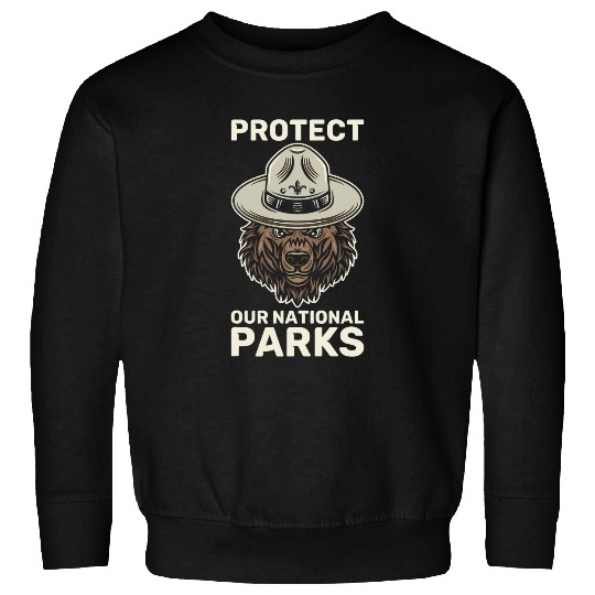 Bear Pet Protect Our National Parks Outdoor Bear Environmentalist 3 Sweatshirts