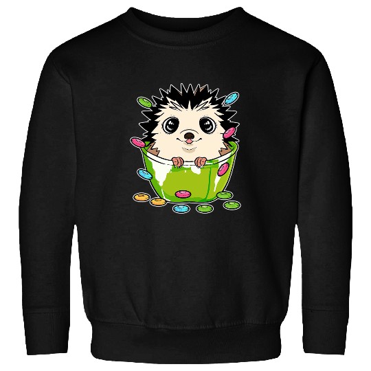 Hedgehog Cereal Cute Animal Lover Sweatshirts
