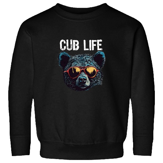 Bear Pet Cub Boys Toddler Brown Black Mom Son Daughter Sweatshirts