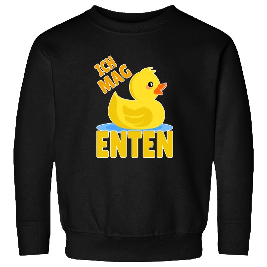Discover Duck Pet Yellow Duck Squeaky Duck Rubber Duck Ich Mag Duten Sweatshirts