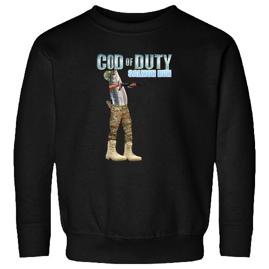 Cod Fish OD Salmon Run Sweatshirts