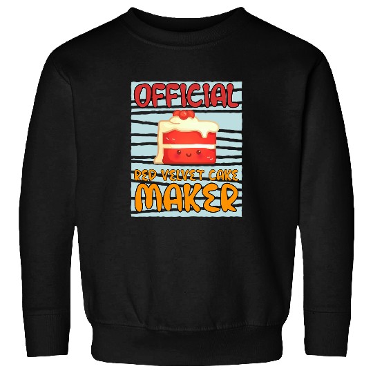 Officially Red Velvet Cake Maker Cooking Chef Sweatshirts