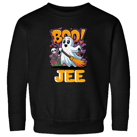 Coffee Fun Boo Jee Cute Spooky Coffee ghosts Boujee Funny Halloween 1 Sweatshirts