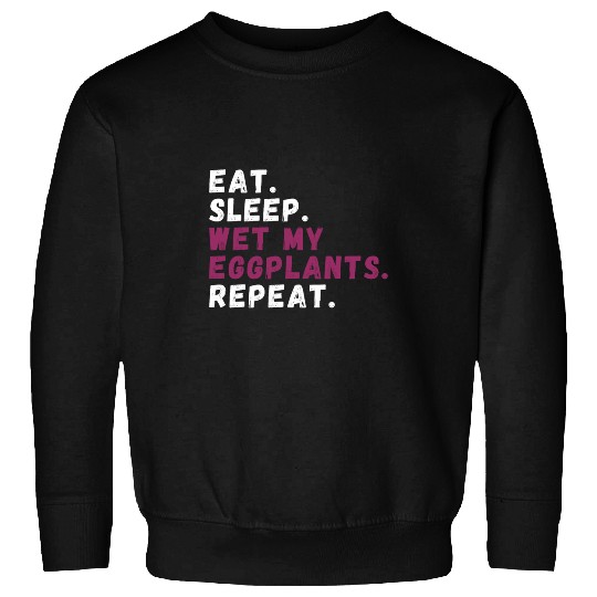 Eggplant Lover Healthy Cuisine Gardening Enthusiast Sweatshirts