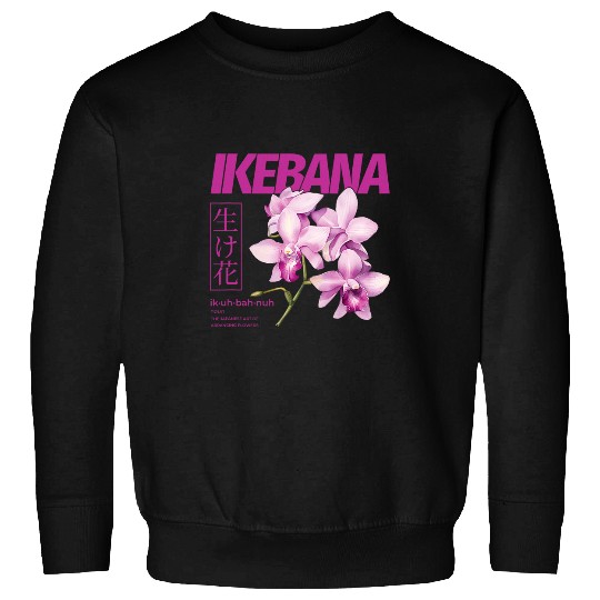 Ikebana Japanese Floral Art Flower Arrangement Orchid Kado Sweatshirts