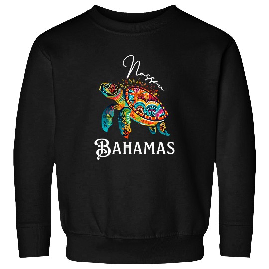 Turtle Pet Bahamas Nassau Turtle Souvenir Nassau Sweatshirts