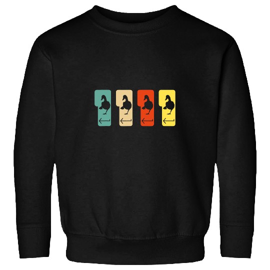 Duck Pet Enter button with duck computer scientist admin Sweatshirts