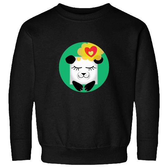 Panda Pet Thinking of you Cute Panda Bear Sweatshirts