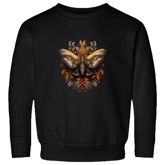 Dark Academia Halloween Death Head Hawk Moth Natural 2 Sweatshirts