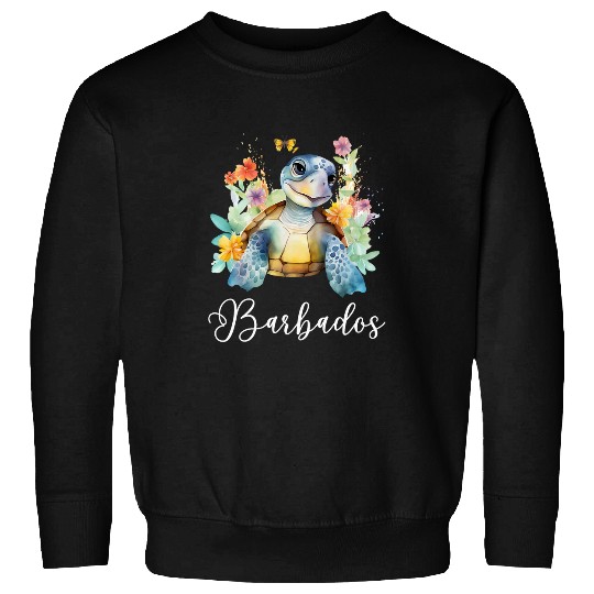 Turtle Pet Barbados Vacation Tropical Turtle Sweatshirts