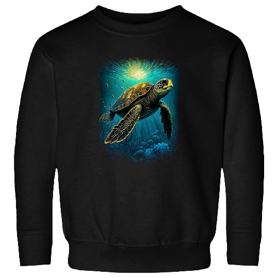 Turtle Pet Earth Day Underwater Ocean Conservation 3 Sweatshirts