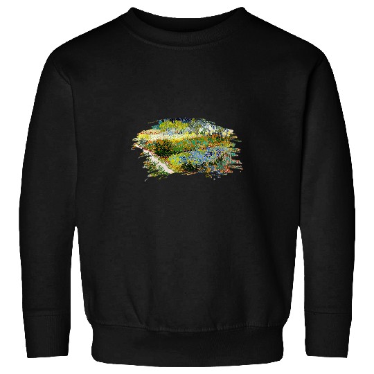 Famous vintages Fine Art Garden at Arles by Vincent van Gogh 5 Sweatshirts