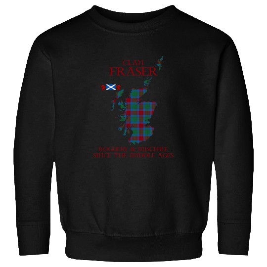 Lion Pet Clan Fraser of Altyre tartan Saltire Lion Rampant Sweatshirts