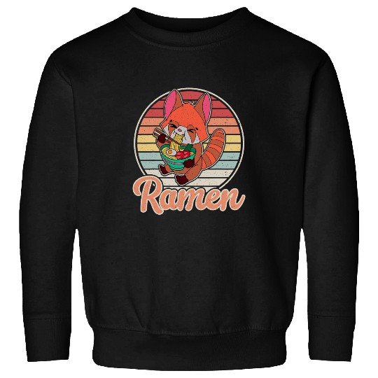 Panda Pet Red panda ramen noodle japan cuisine japanese asian food 9 Sweatshirts