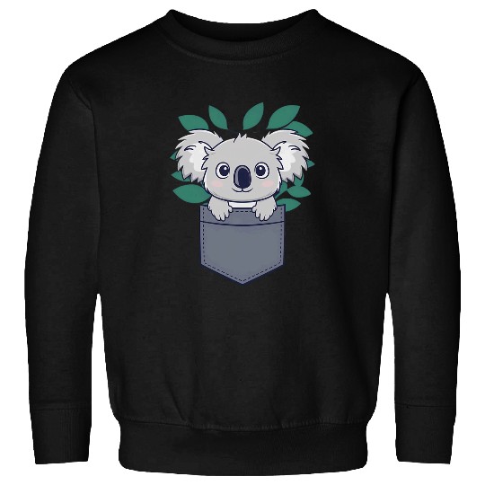 Koala Pet Adorable Koala in Pocket for Kids Boys Girls Women Sweatshirts