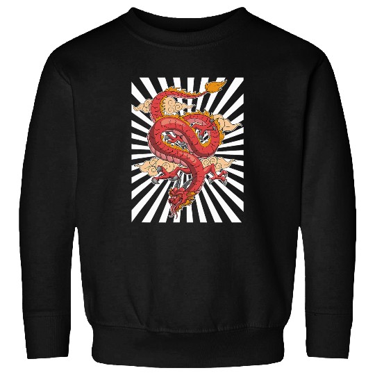 Dragon Pet Fantasy Fires Dragon Mystical Creature Chinese Dragon Sweatshirts