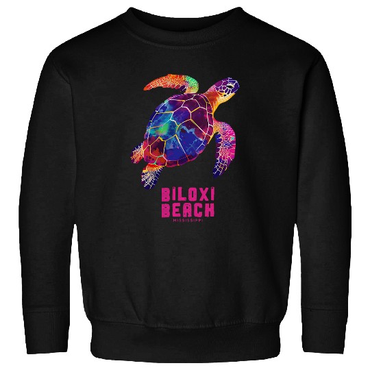 Turtle Pet Biloxi Mississippi Vacation Holiday Retro Sea Turtle 3 Sweatshirts