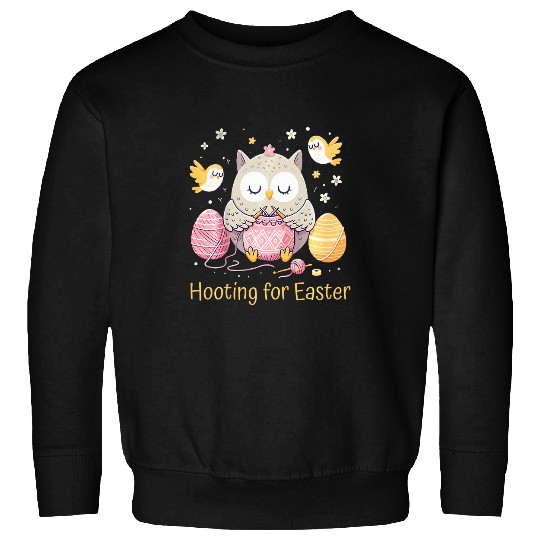Owl Pet Knit Eggstravaganza Spring Festive Celebration Sweatshirts
